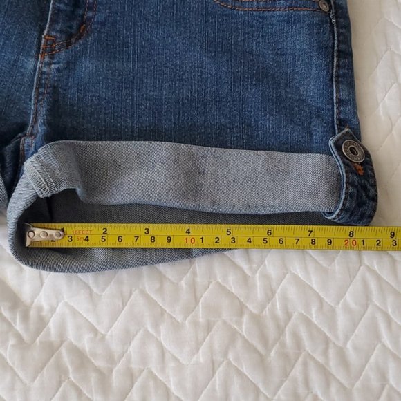 Retro High Rise Overall Shorts Adjustable straps - Picture 6 of 15